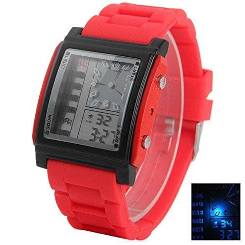 HeiQi D3009 Analog-Digital LED-Uhr