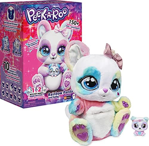 Spin Master Peek-a-Roo Regenbogen Panda und Baby
