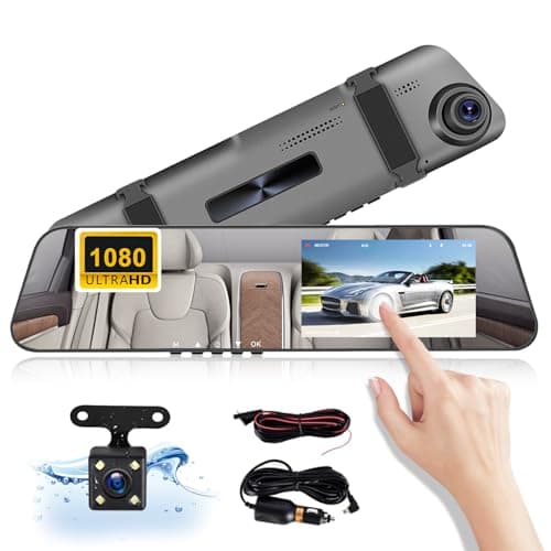 CAMECHO Spiegel Dashcam mit Rückfahrkamera