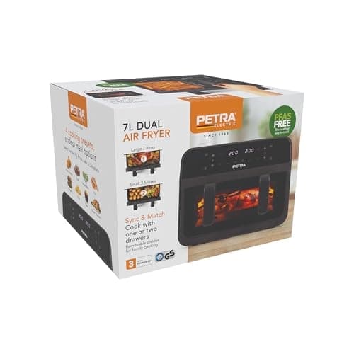 PETRA Doppel-Heißluftfritteuse 7L